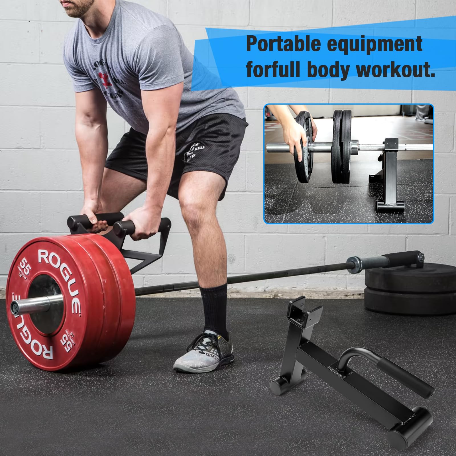 Amazon | Tバー列 地雷アタッチメント 2インチのオリンピックバーベル